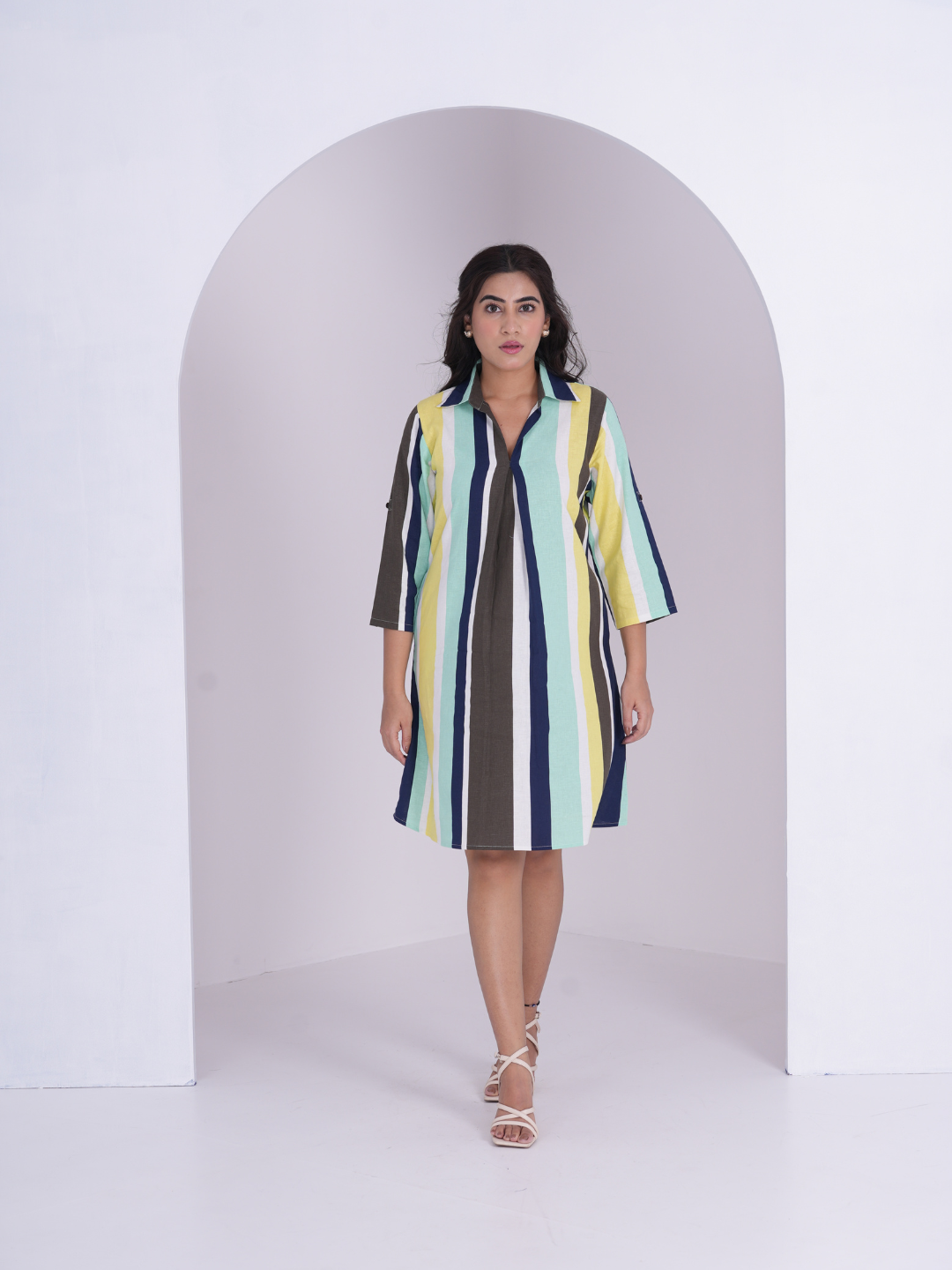 Linen Stripes Dress