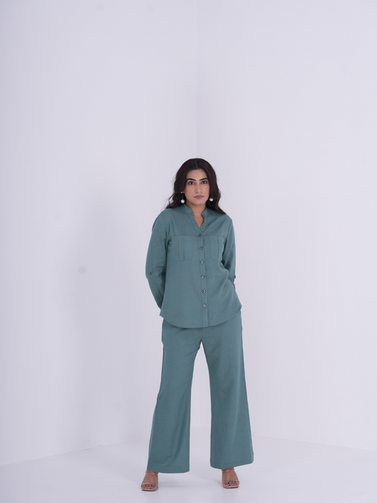 Teal Linen Co-ord