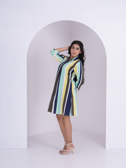 Linen Stripes Dress