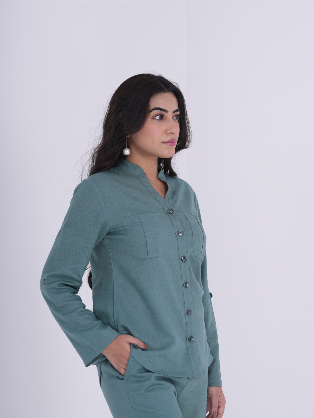 Teal Linen Co-ord