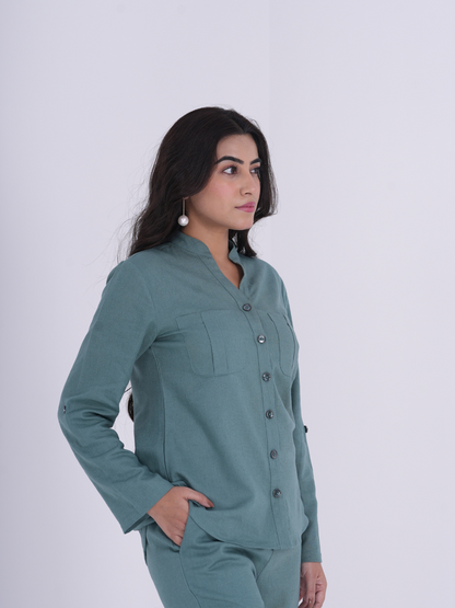 Teal Linen Co-ord