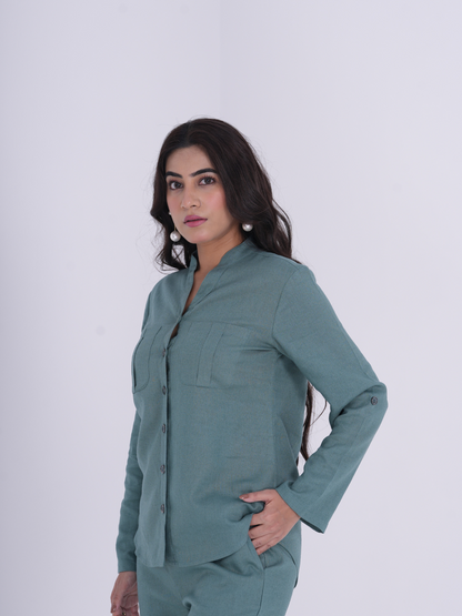 Teal Linen Co-ord