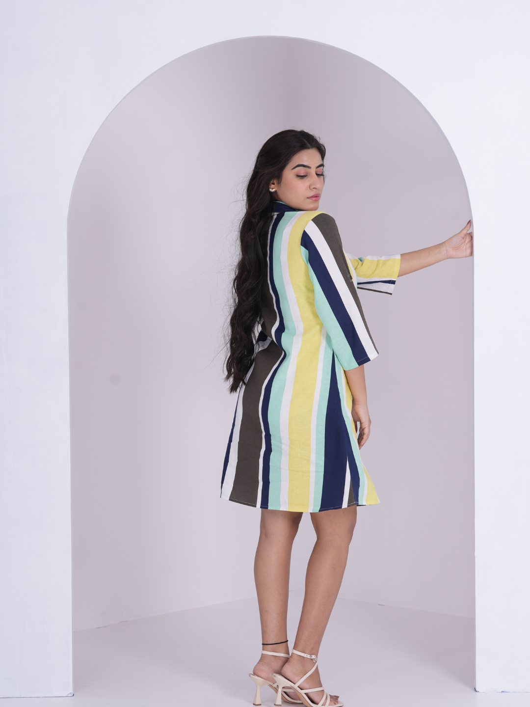 Linen Stripes Dress