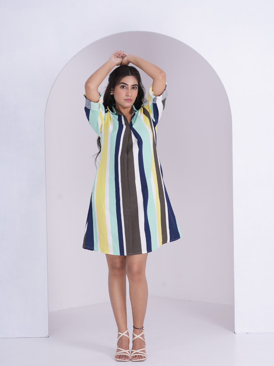 Linen Stripes Dress