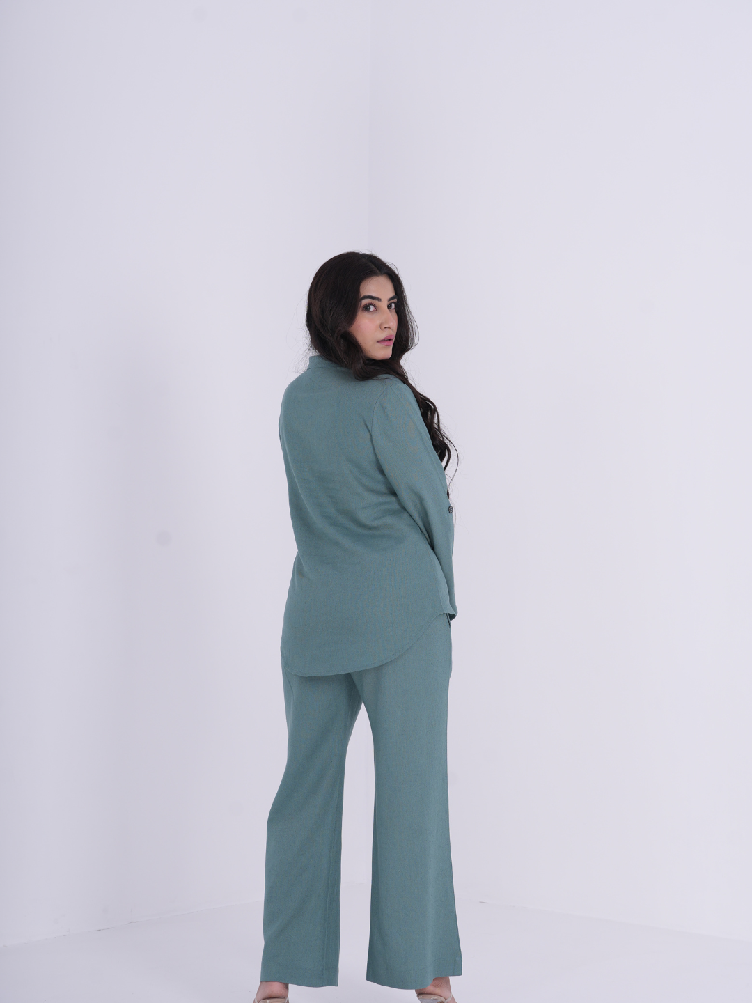 Teal Linen Co-ord