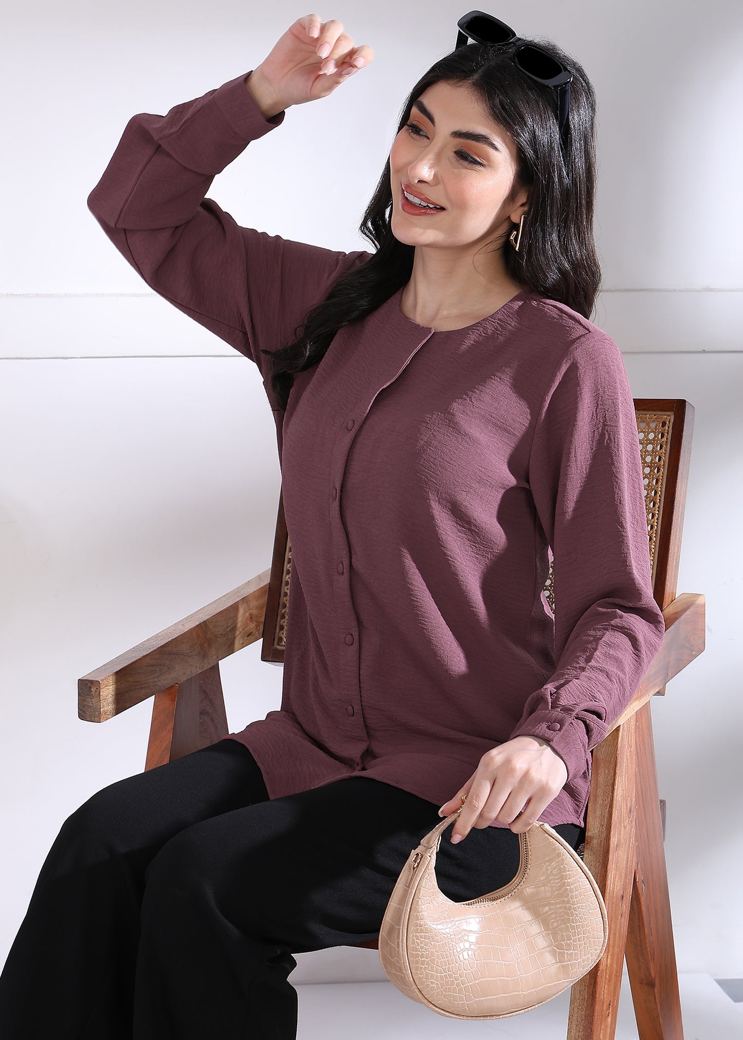 Dusky Rose full sleeves shirt