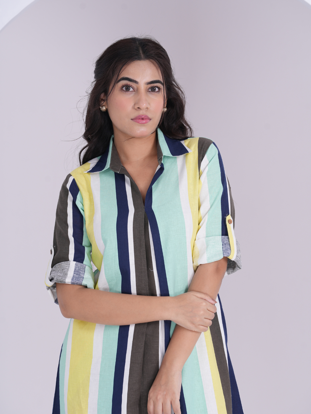 Linen Stripes Dress