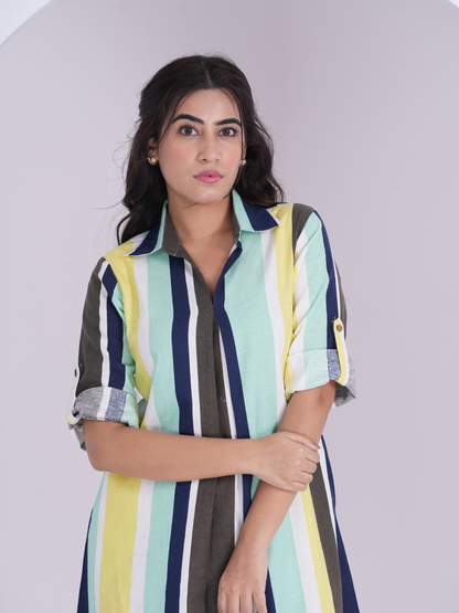 Linen Stripes Dress